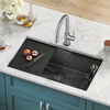 32&rdquo; Undermount 16 Gauge Workstation Kitchen Sink Single with WorkFlow&trade; Ledge and Accessories